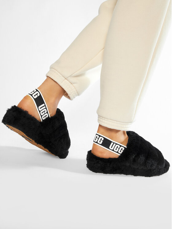 Ugg Тапочки Ugg W Fluff Yeah Slide 1095119 Чорний