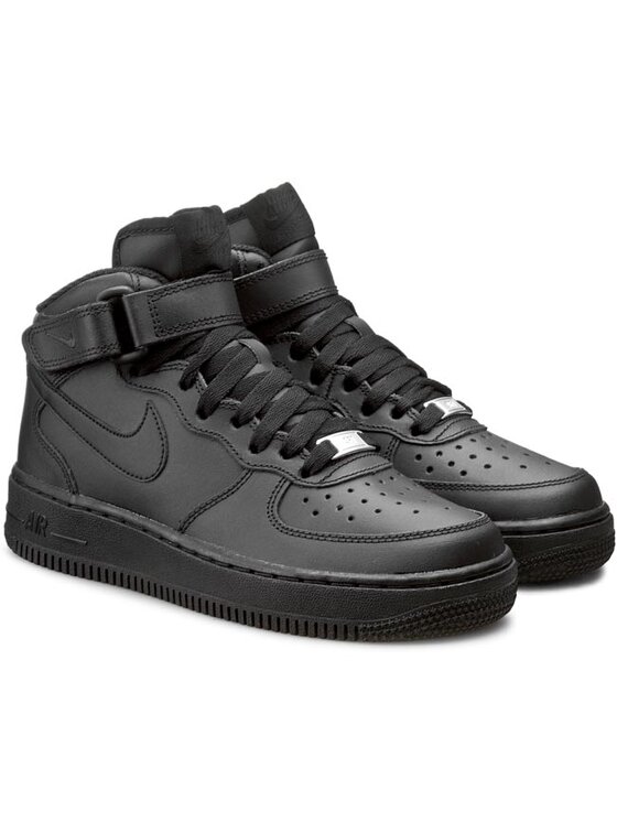 Nike Sneakersy Nike Air Force 1 Mid (GS) 314195 004 Czarny