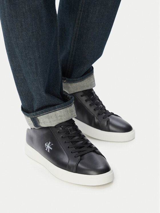 Calvin Klein Sneakersy Calvin Klein Low Prof Cupsole Lth HM0HM02123 Czarny