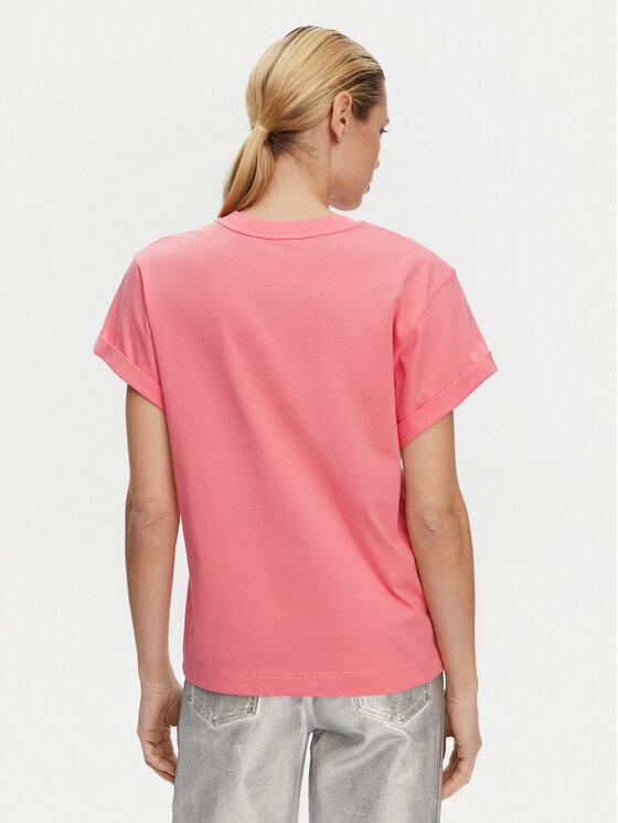 PINKO PINKO Футболка 104605 A2D1 N55 Рожевий Regular Fit
