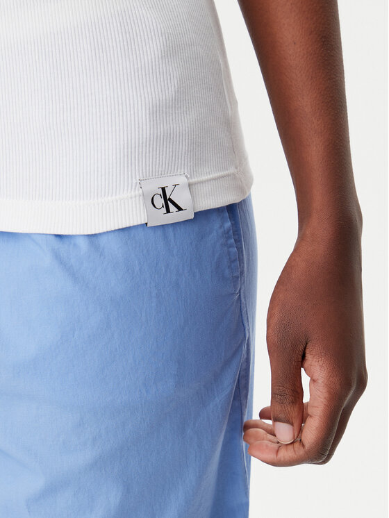 Calvin Klein Underwear Calvin Klein Underwear Marškinėliai LV00QS7492 Balta Slim Fit