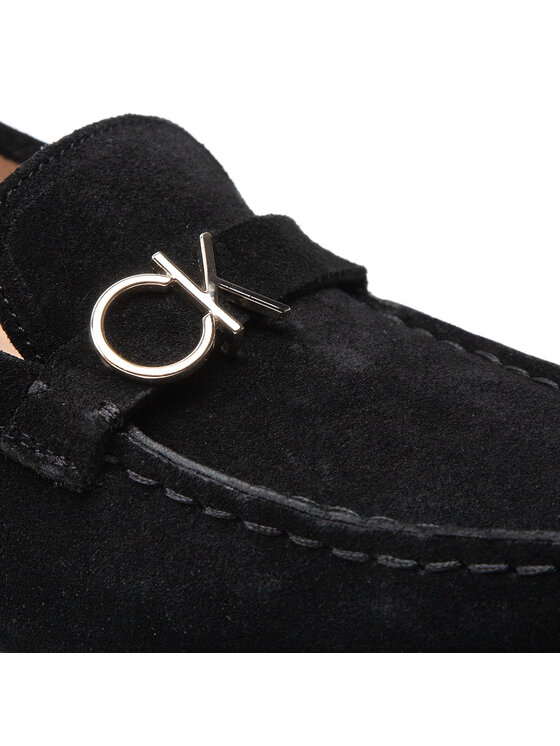 Calvin Klein Μοκασίνια Calvin Klein Driving Moc W/Hdw HW0HW01304 Μαύρο