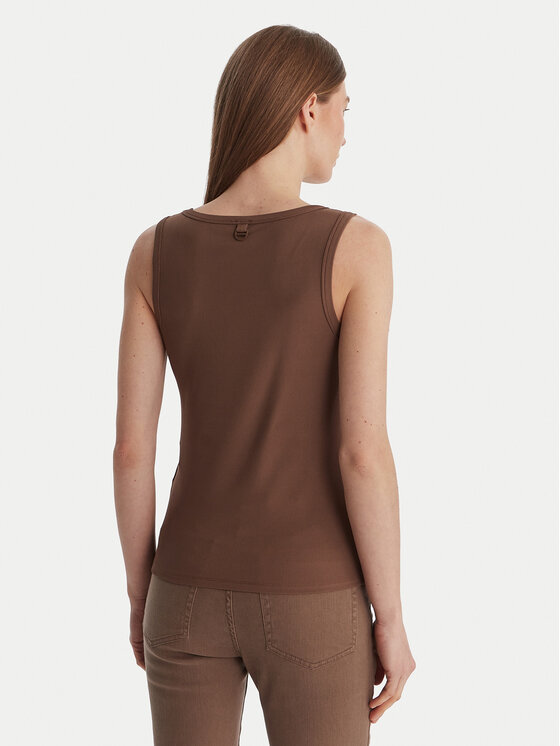 Marella Marella Top Orata 2613941015 Marrón Slim Fit
