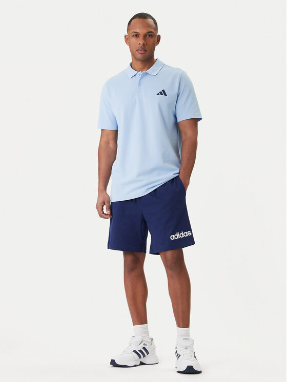 adidas adidas Polo Small Logo Pique KS5530 Celeste Regular Fit