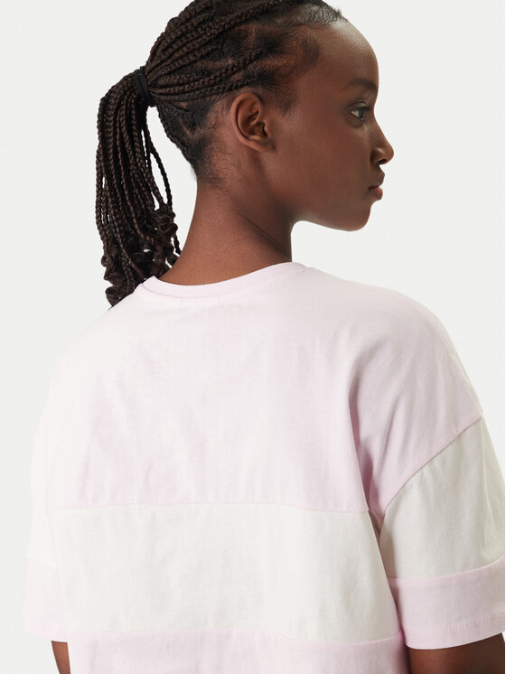 Tommy Jeans Tommy Jeans Camiseta Badge Colour-Blocked DW0DW18706 Rosa Oversize