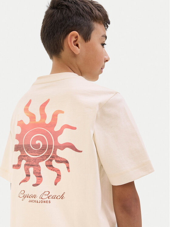 Jack & Jones Junior Jack & Jones Junior Футболка Canggu 12278649 Бежевий Relaxed Fit