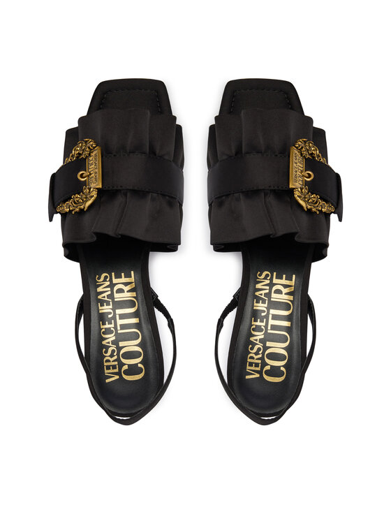 Versace Jeans Couture Босоніжки Versace Jeans Couture 80VA3S48 ZS185 Чорний