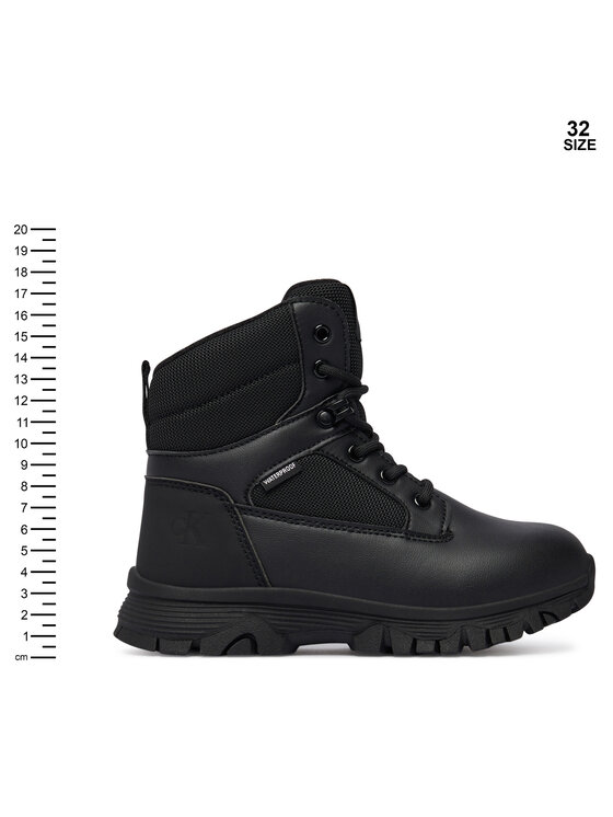 Calvin Klein Апрески Calvin Klein Lace-Up Bootie V3X5-83190-1485 S Черен