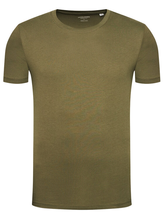 Jack & Jones Jack & Jones Футболка Orrganic Basic 12156101 Зелений Slim Fit