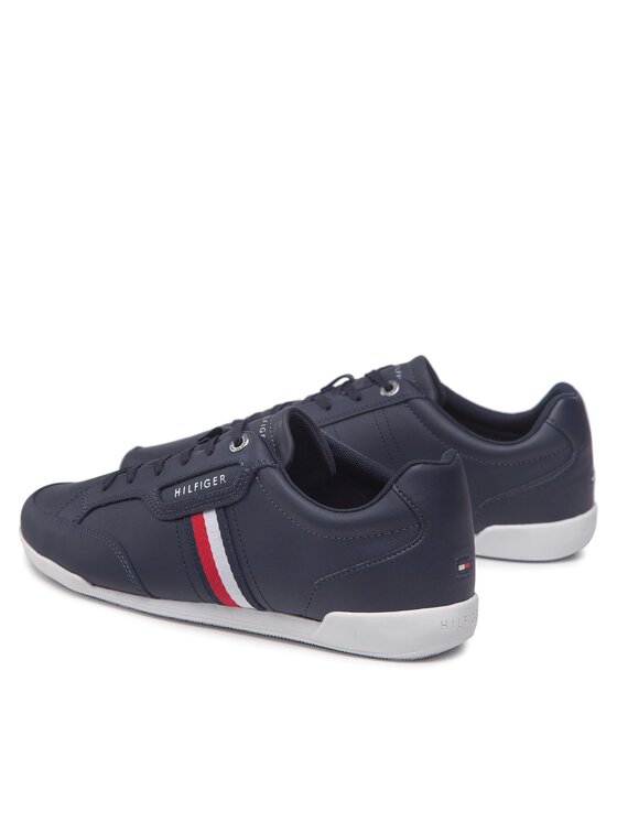 Tommy Hilfiger Tenisice Tommy Hilfiger Classic Lo Cupsole Leather FM0FM04277 Tamnoplava