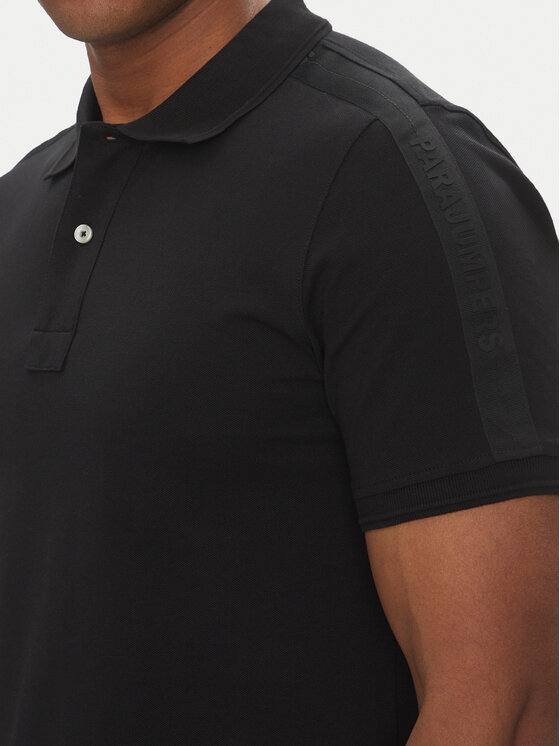 Parajumpers Parajumpers Polo Space 25SMPMPOXF06 Nero Regular Fit