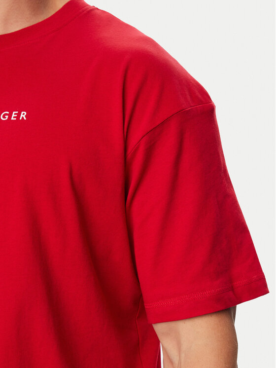 Tommy Hilfiger Tommy Hilfiger Camiseta UM0UM03685 Rojo Relaxed Fit