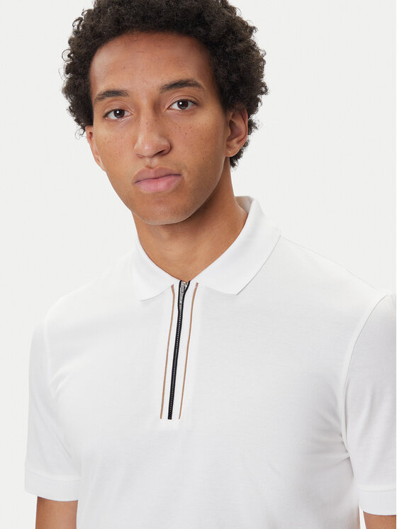 BOSS BOSS Polo H-Paras 65 50543880 Blanco Regular Fit