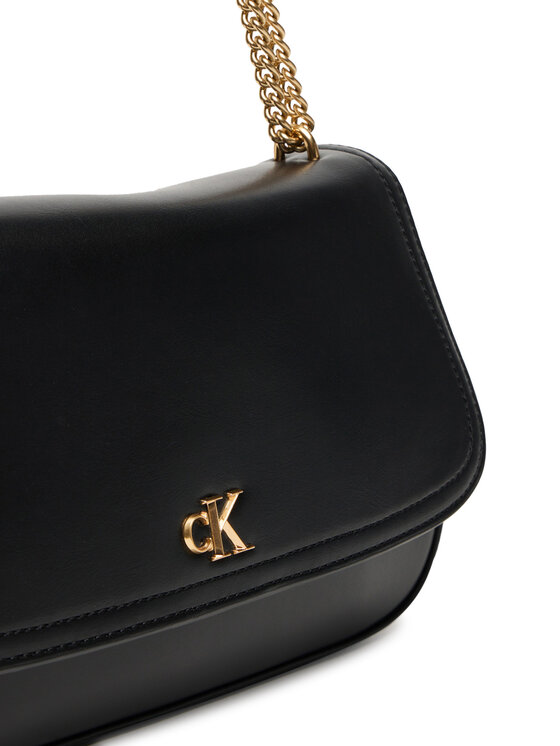 Calvin Klein Rankinė Calvin Klein Ck Convertible Chain Medium Bag LV04F3171G Juoda