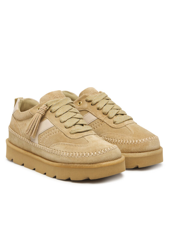 Clarks Αθλητικά Clarks Meare Eve 26328097 Ανοιχτό καφέ