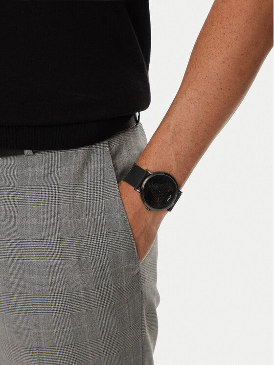 Guess Hodinky Guess Imprint W1161G2 Čierna