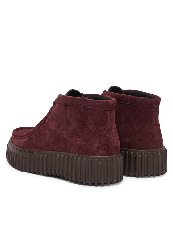 Clarks Черевики Clarks Torhill Moss 26329426 Бордовий