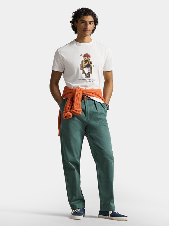 Polo Ralph Lauren Polo Ralph Lauren Camiseta 710B16611001 Blanco Slim Fit