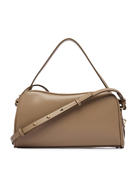 Calvin Klein Torebka Calvin Klein Emblem Trio Top Handle Camera Ba LV04F3370G Beżowy