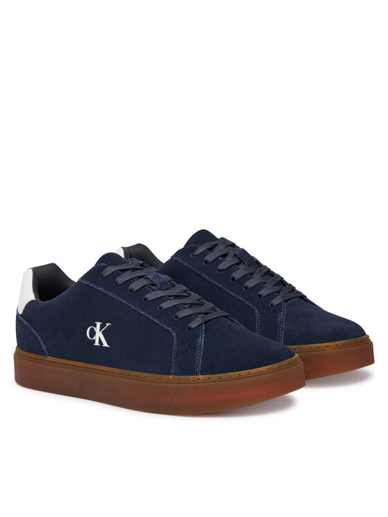 Calvin Klein Sneakersy Calvin Klein Classic Cupsole Laceup Su YM0YM01434 Granatowy