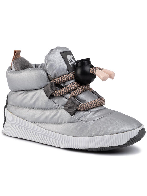 Sorel Sněhule Sorel Out N About Puffy Lace NL3397 Stříbrná