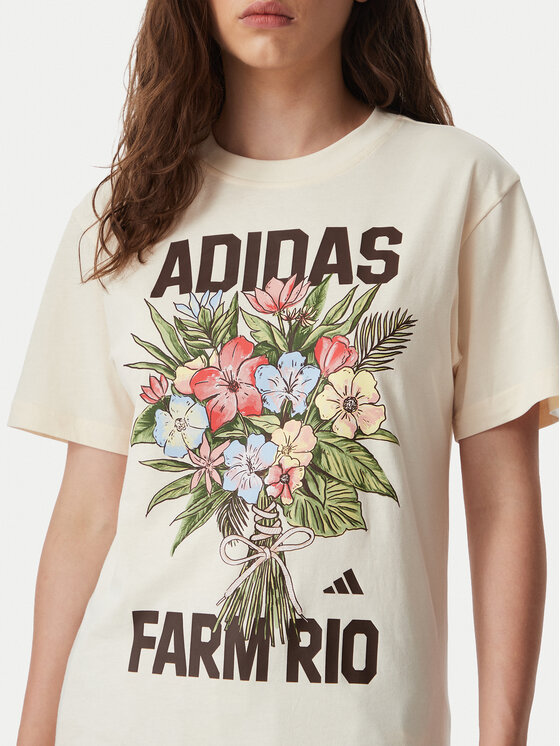 adidas adidas Футболка Fram Rio Graphic KR0280 Кремовий Regular Fit