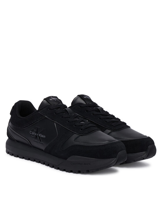 Calvin Klein Sneakersy Calvin Klein Toothy Runner Irregular Lines YM0YM01461 Czarny
