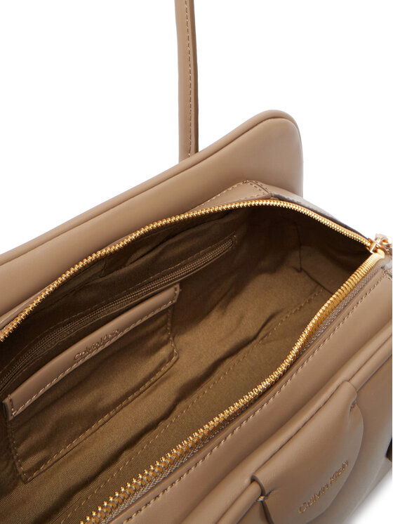 Calvin Klein Torebka Calvin Klein Emblem Trio Shoulder Bag LV04F3369G Beżowy