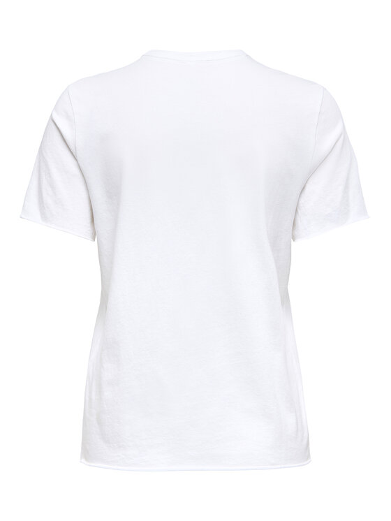 ONLY ONLY Camiseta Lucy 15366031 Blanco Loose Fit