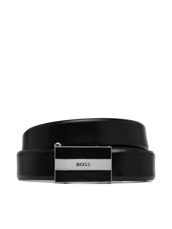 BOSS Gürtel BOSS Boss_Icon_Leat_Os35 50546937 Schwarz