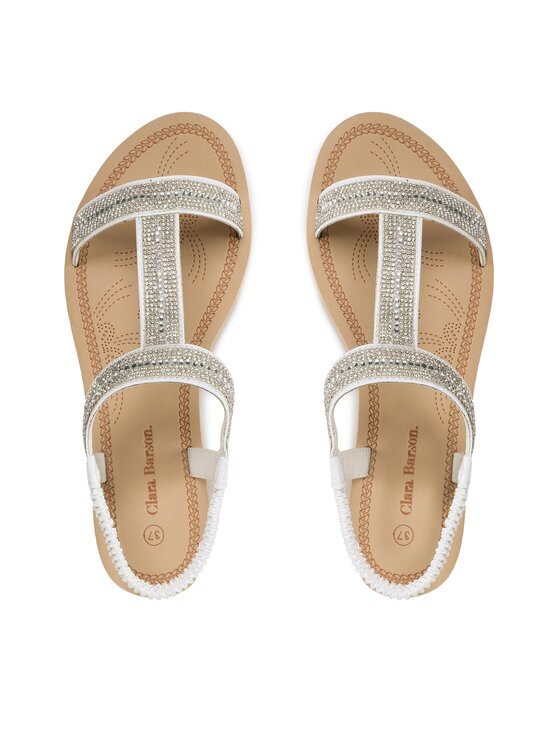Clara Barson Sandale Clara Barson WSS20835-01B Bijela