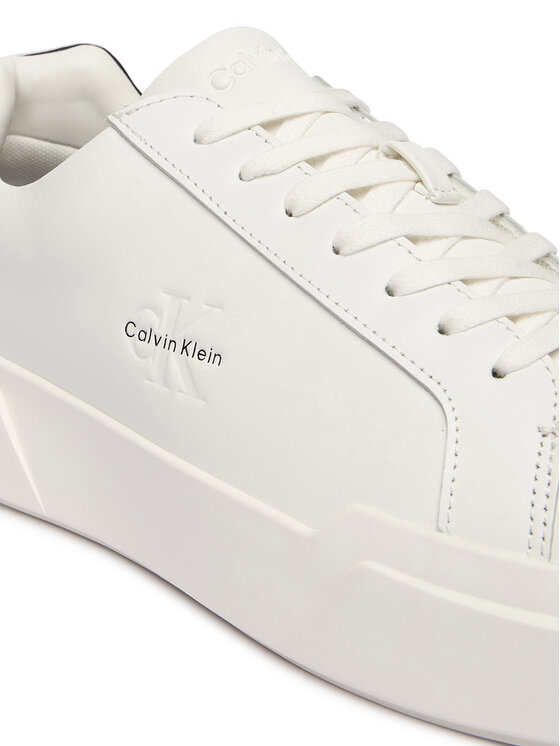 Calvin Klein Sneakersy Calvin Klein Chunky Cupsole Laceup Lth YM0YM01344 Biały