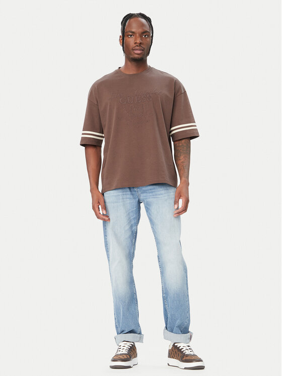 Guess Guess Camiseta Z6YI18 K5005 Marrón Regular Fit