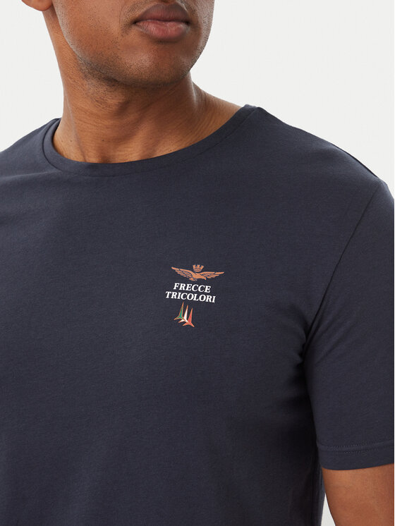 Aeronautica Militare Aeronautica Militare Camiseta Girocollo AM1UTI005 Azul marino Regular Fit