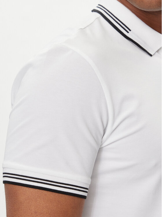 BOSS Boss Поло Paul 50506193 Білий Slim Fit