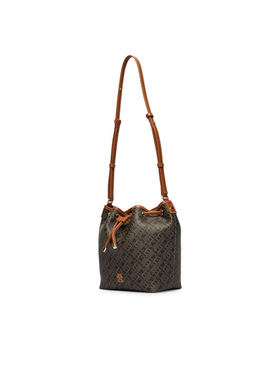 Tommy Hilfiger Bolso Tommy Hilfiger Th Monoplay Bucket Le AW0AW18847 Negro