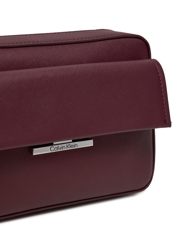 Calvin Klein Ročna torba Calvin Klein Linear K60K612564 Bordo rdeča