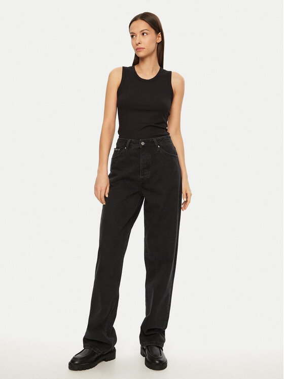 Calvin Klein Calvin Klein Marškinėliai K20K208054 Juoda Slim Fit