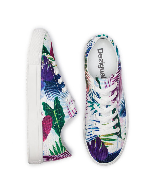 Desigual Tenis superge Desigual Canvas Vulcanized Sneker Bio 19SUKW08 Bela