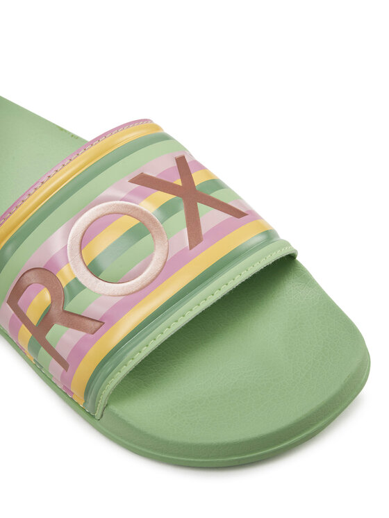 Roxy Шльопанці Roxy ARJL100679 Зелений