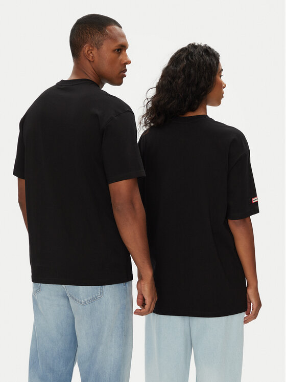 Hunter Hunter T-shirt Abele UNISEX HARU0007251 Crna Regular Fit