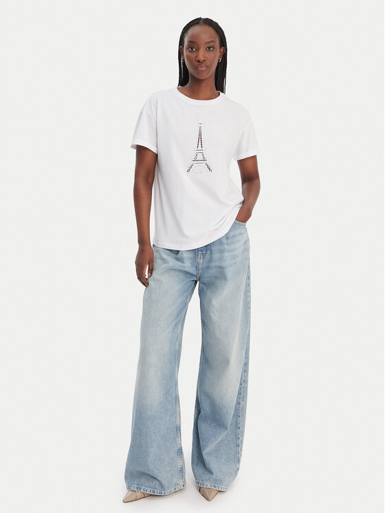 Liu Jo Liu Jo Camiseta WA6413 JS904 Blanco Regular Fit