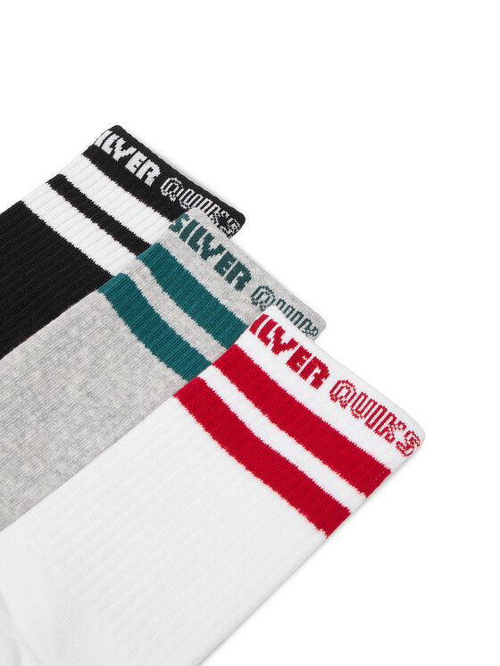 Quiksilver Довгі шкарпетки Quiksilver CEO_BR_QUIK_2040_W_AW25 (3 PACK) Кольоровий