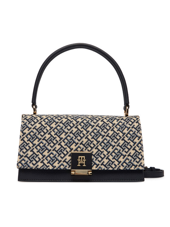 Tommy Hilfiger Borsetta Tommy Hilfiger Th Her Med Crossover Jacqu AW0AW18638 Blu scuro