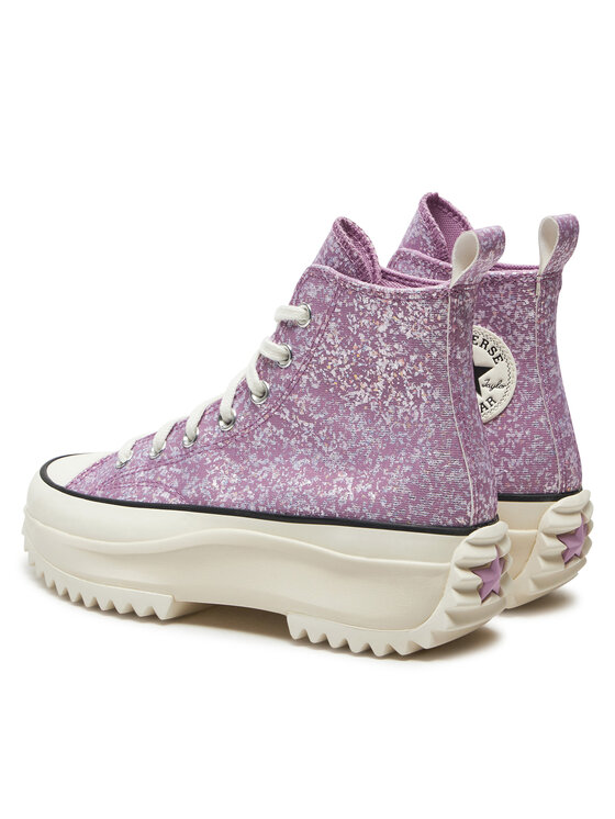 Converse Kedas Converse Run Star Hike Platform Glitter A10096C Rozā