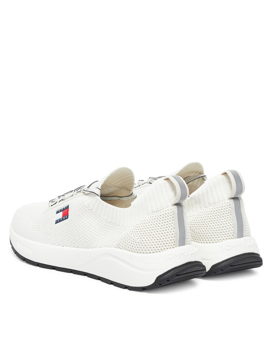 Tommy Jeans Sneakersy Tommy Jeans Tjm Runner Knitted EM0EM01580 Écru