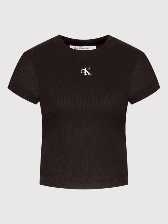Calvin Klein Jeans Calvin Klein Jeans Majica J20J218337 Črna Slim Fit