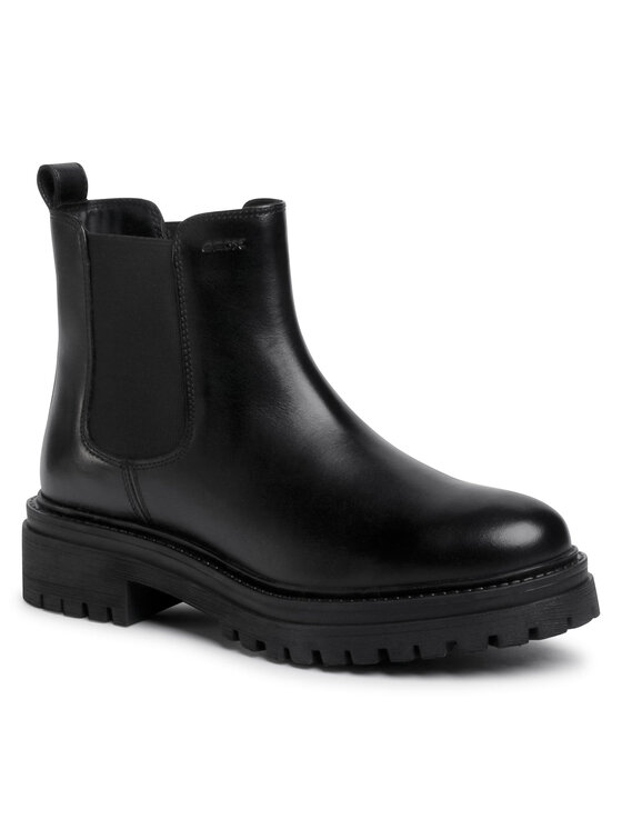 Geox Ghete Jodhpur Geox D Iridea B D04HRB 00043 C9999 Negru