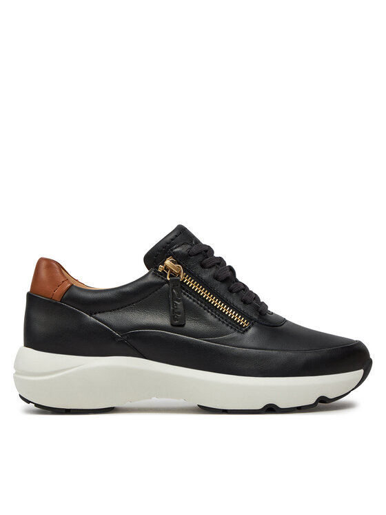 Clarks Снікерcи Clarks Tivoli Zip 26176648 Чорний