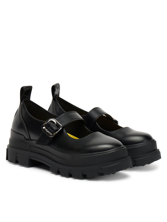 Buffalo Polobotky Buffalo Aspha Loafer Buckle Os 1620046 Černá